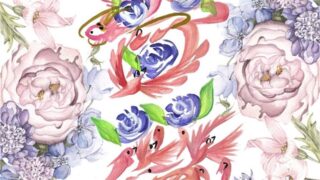 薔薇の花文字
